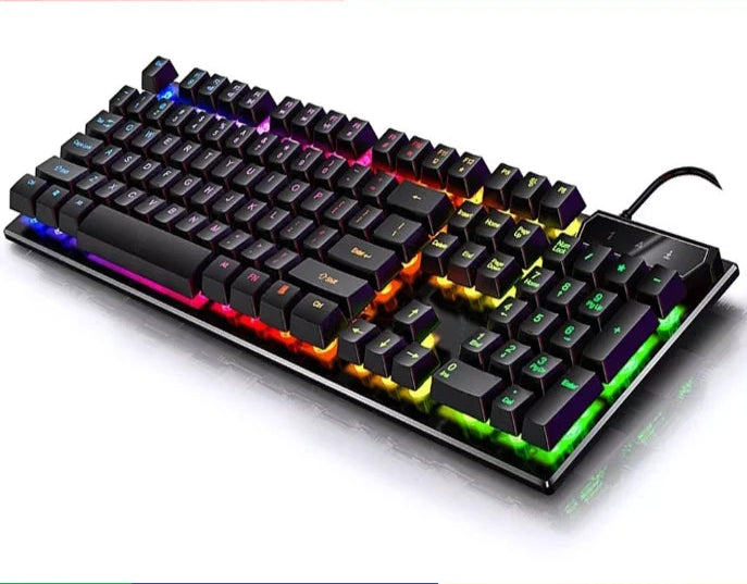 Teclado Gamer Semi-mecânico LED retroiluminado