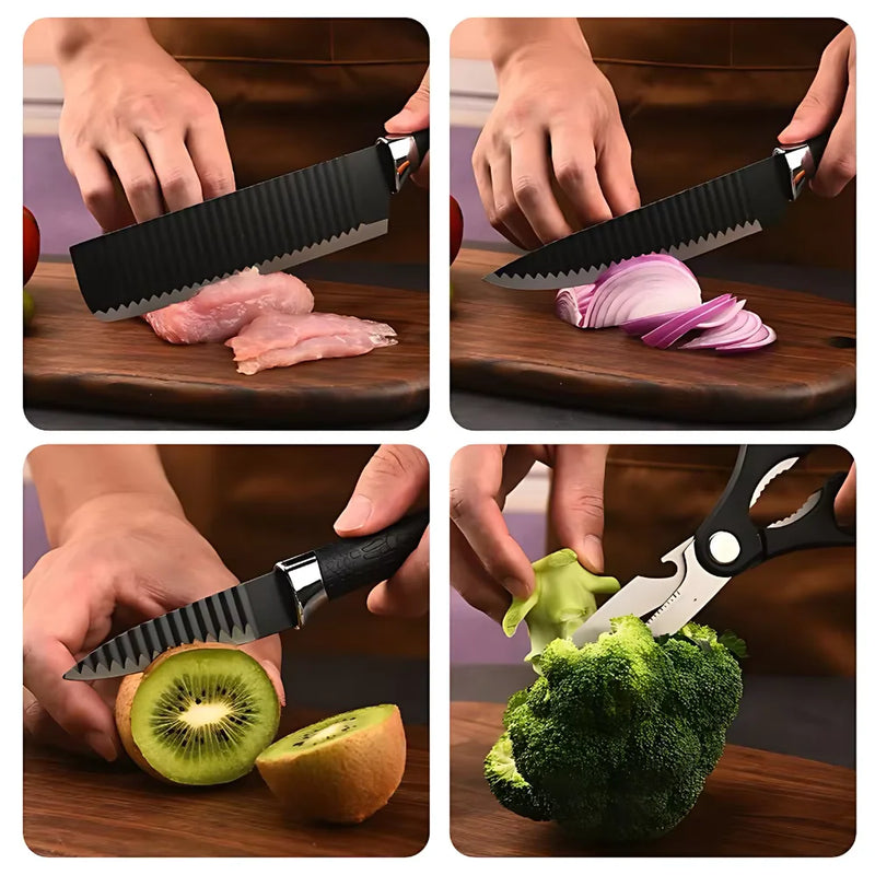 Kit Professional Kitchen Knives - Premium Set-High Quality Knives