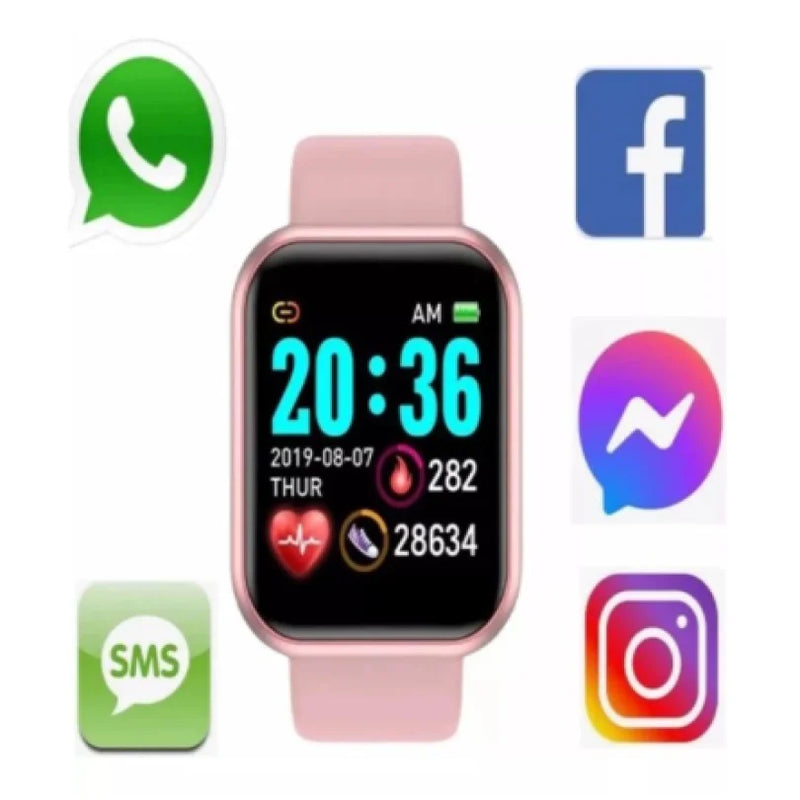 Relogio inteligente Smart Watch Unisexx Smartwatch D20 - Foto na Tela