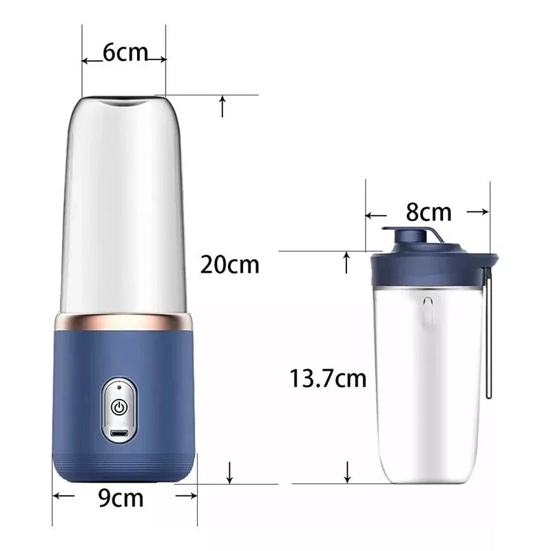 Liquidificador Portátil Pequeno Elétrico Lâmina De Aço Inoxidável