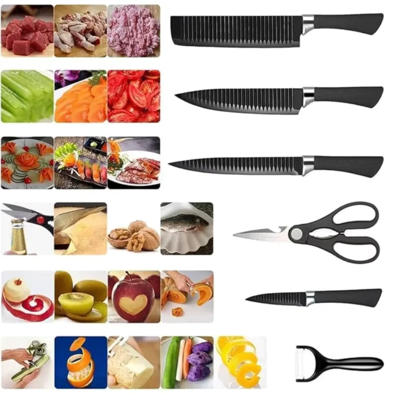 Kit Professional Kitchen Knives - Premium Set-High Quality Knives