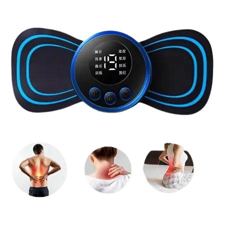 Mini Massageador EMS Estimulador Elétrico De Pescoço Portátil